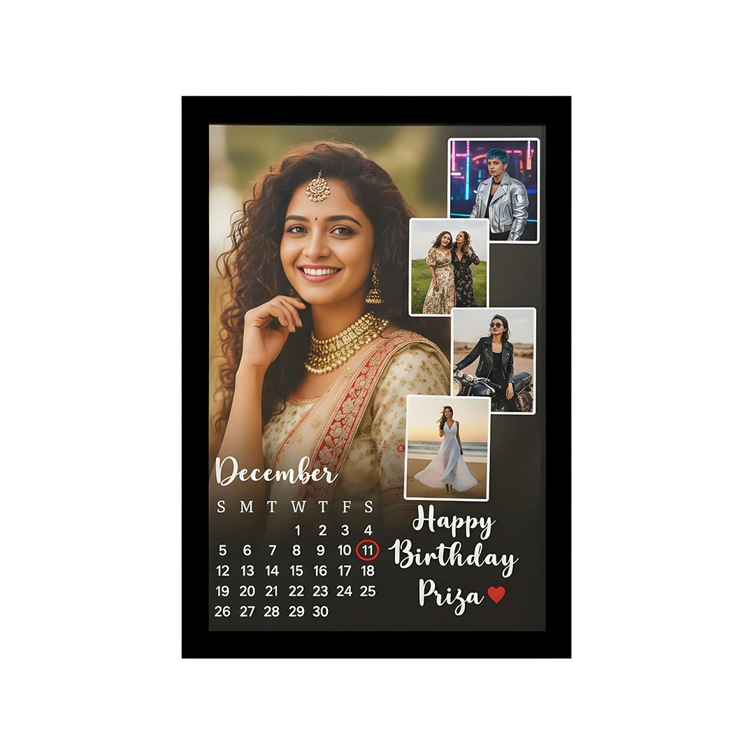 Customizable Birthday Photo Collage Frame