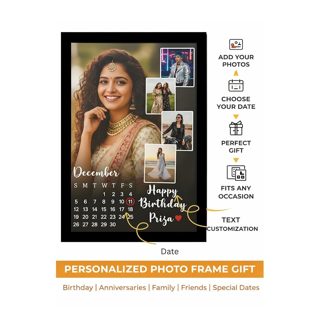 Customizable Birthday Photo Collage Frame - Image 2