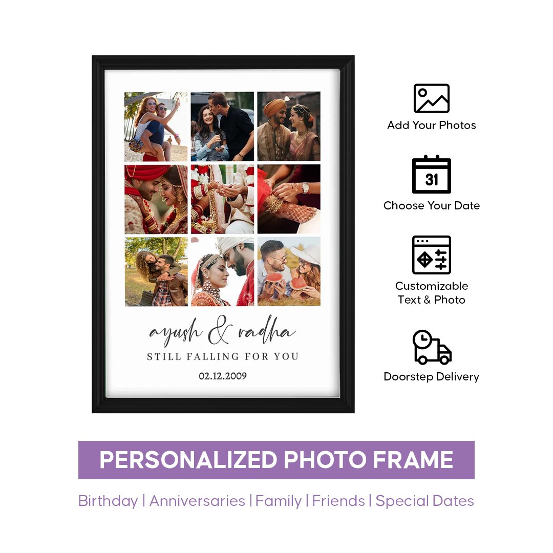 Customised Wedding Photo Frame - Image 2